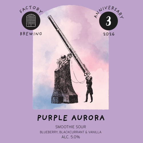 Factory Brewing Purple Aurora (collab Elmeleven), 44 cl ds