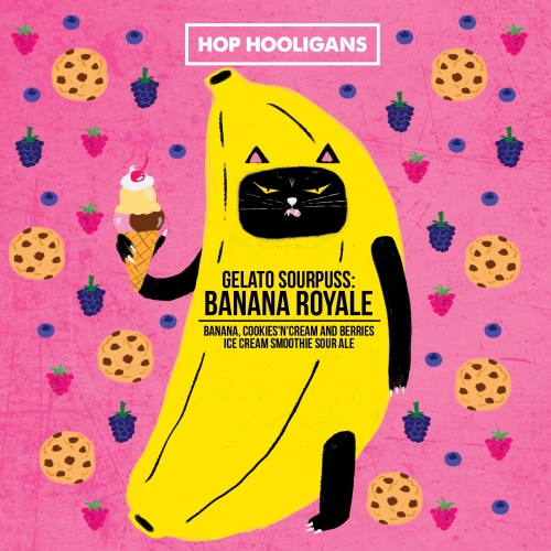Hop Hooligans Gelato Sourpuss Banana Royale, 50 cl ds