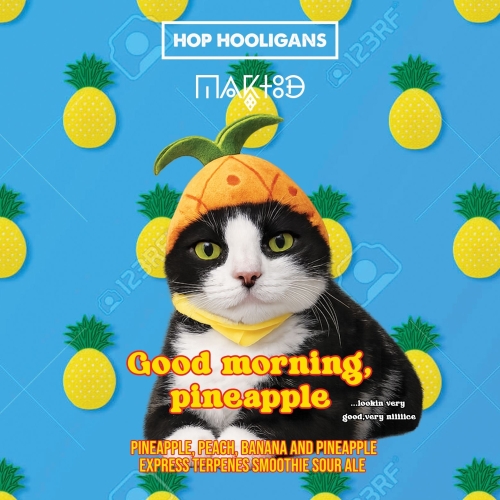 Hop Hooligans Good Morning Pineapple (collab Maktoob), 50 cl ds