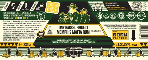 Mad Scientist BA Memphis Mafia Rum (collab Flaneur), 33 cl ds