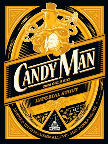Mad Scientist Candy Man Gold Edition, 33 cl ds