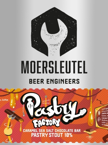 Moersleutel Pastry Factory Caramel Sea Salt Chocolate Bar, 44 cl ds