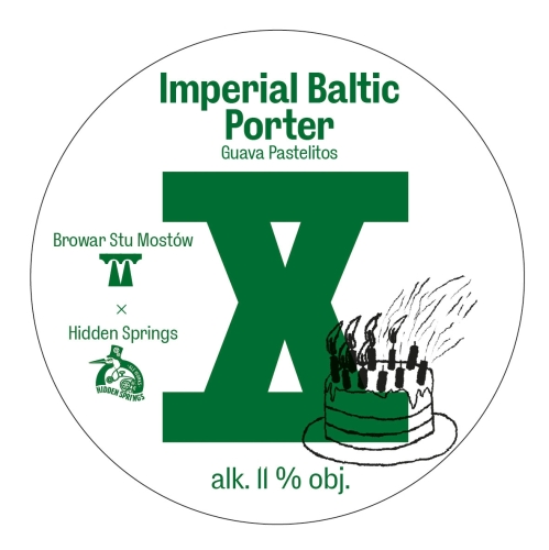 Stu Mostów Imperial Baltic Porter (collab Hidden Springs), 33 cl fl