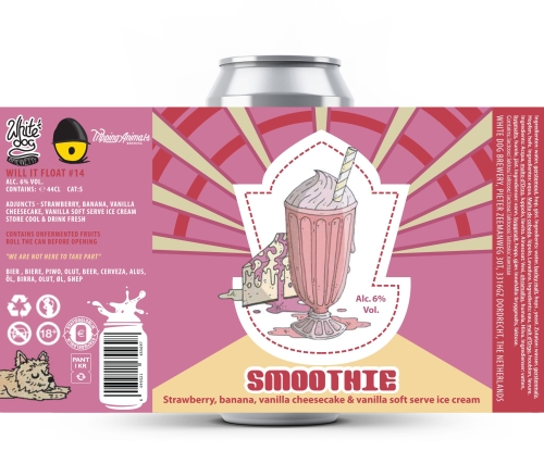 White Dog Will It Float #14 (collab Tripping Animals), 44 cl ds